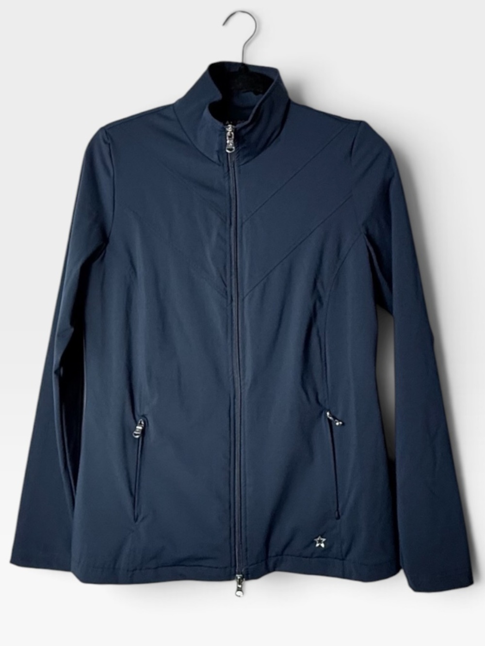 Lohla Sport Jacket Size Medium Navy Blue Activewear Athletic (W)
